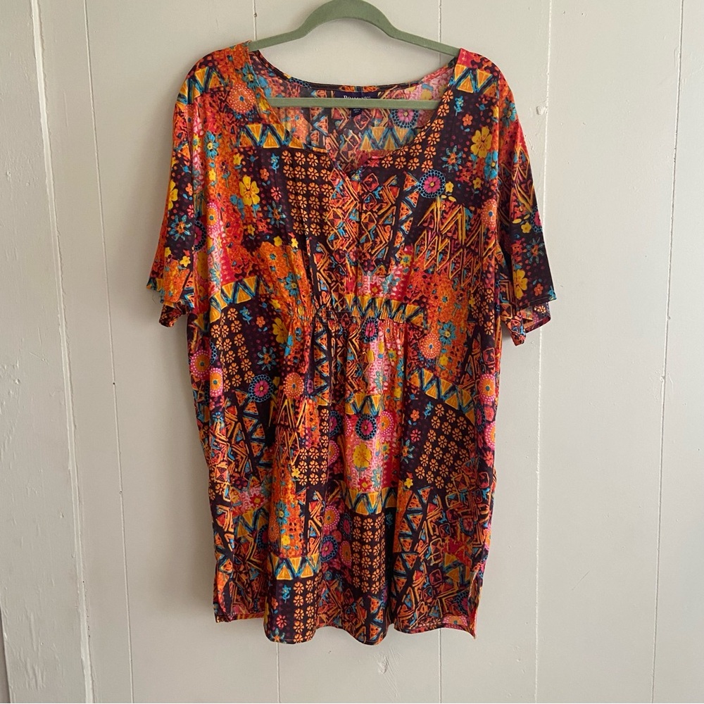 ROAMAN’S women’s summer blouse. Size 18W. Boho style.100% polyester.